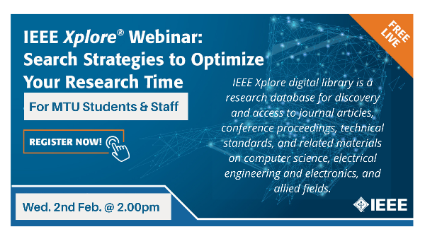 IEEE Xplore Worshop - Recording now available
