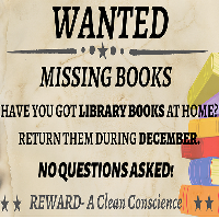 Great news! We're running a Book Amnesty during December.