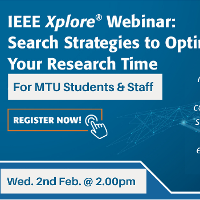 IEEE Xplore Training - Wednesday 2nd Feb. @ 2.00pm